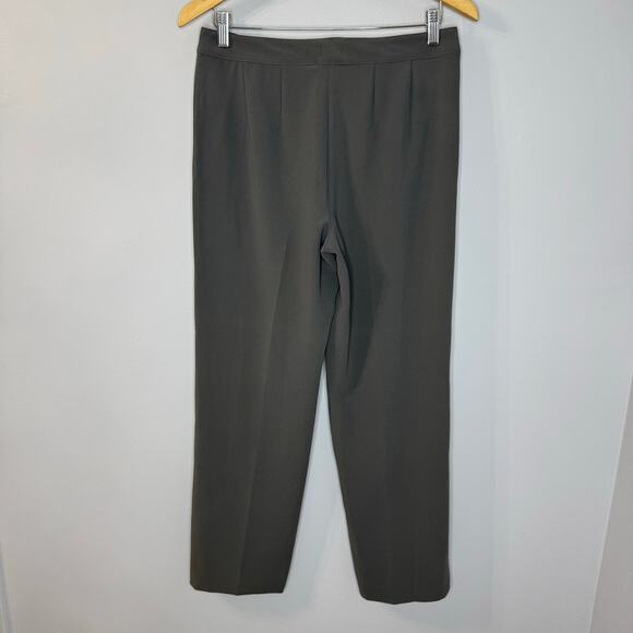 St. John Women’s Trousers Dress Pants Flat Front Career Office Women's 4 Grey - Picture 6 of 7